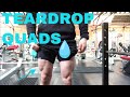 TEARDROP QUADS | how to get teardrop quads | raw leg workout