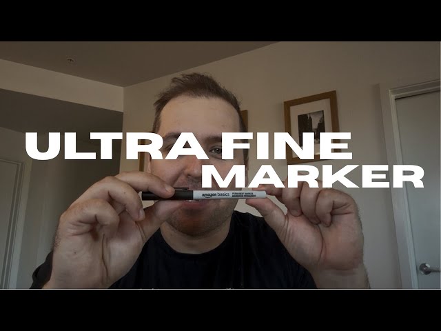 Vídeo relacionado con Amazon Basics Ultra Fine Point Permanent Markers, Black, 12-Pack
