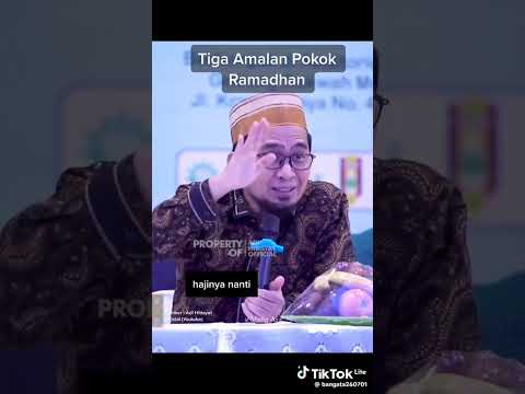Tiga Amalan Pokok Ramadhan