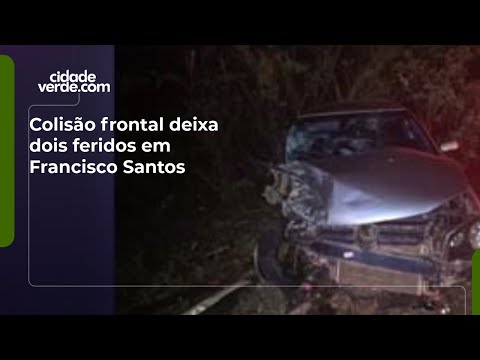 Colisão frontal deixa dois feridos em Francisco Santos