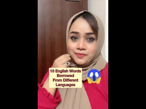 10 English Words Borrowed From Different Languages #shorts #english #speakenglish #learnenglish