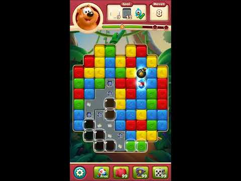 Toon Blast Level 6207 - NO BOOSTERS 🐻🐺🐱 | SKILLGAMING ✔️