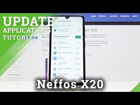 How to Update Applications in Neffos X20 - Download New App Versions