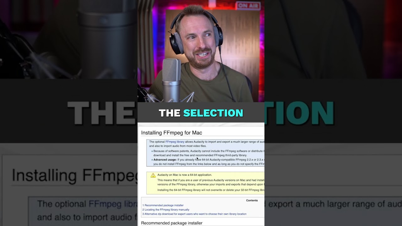 FFmpeg Error FIXED in 40 SEC! #ffmpeg #audacity #audacityediting