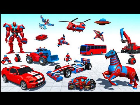 Horse Robot Bus Car Game