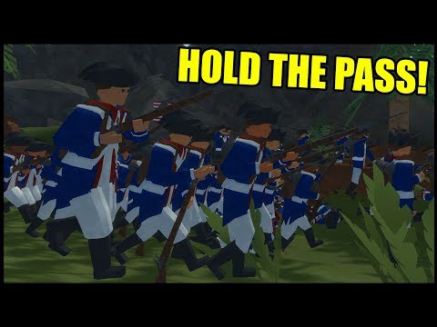 MUSKET LINE Defends Tiny CANYON PASS! - Rise of Liberty: American Revolution Battle Simulator