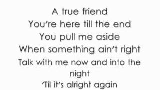 Hannah Montana - True Friends (Lyrics)