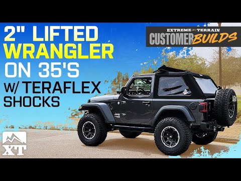 2" Lifted Jeep Wrangler JL on 35's with Teraflex Shocks | ExtremeTerrain Customer Builds