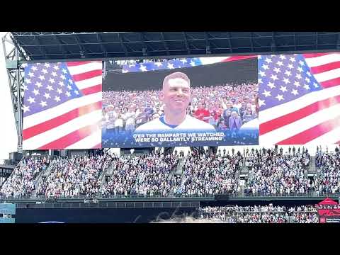 IAM TONGI sings National Anthem @MLB All Star Week HomeRun Derby