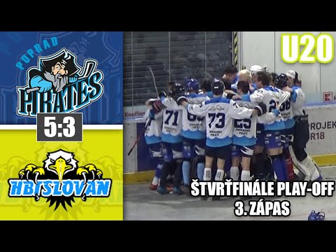 ZÁPAS SEZÓNY!  HK Popradskí Piráti - HBT Slovan Petržalka [3. zápas štvrťfinále PO - HIGHLIGHTS]