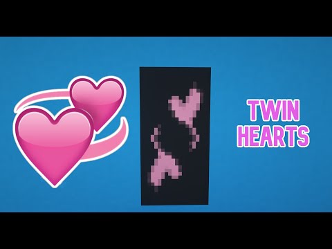 Insane Minecraft Banner Design: TWIN HEARTS Tutorial!