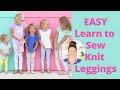 FREE EASY How to Sew Leggings for Kids with Sweet Red Poppy