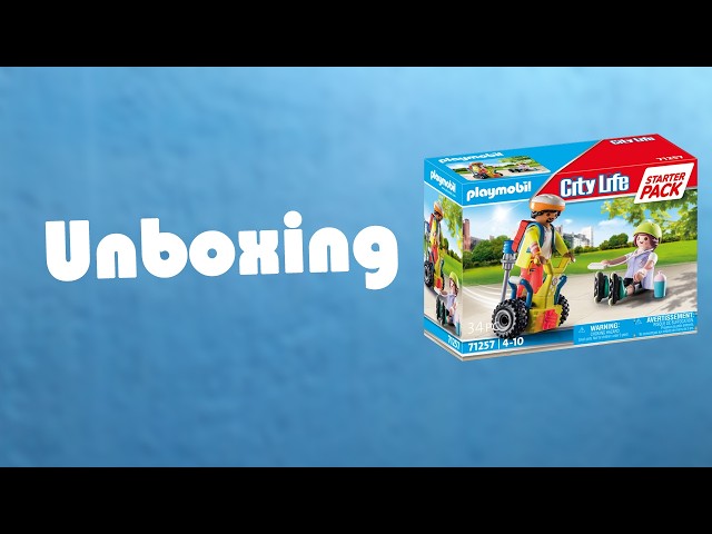 Vídeo relacionado con PLAYMOBIL Starter Pack Rescate con Balance Racer 71257, a Partir de 4 años