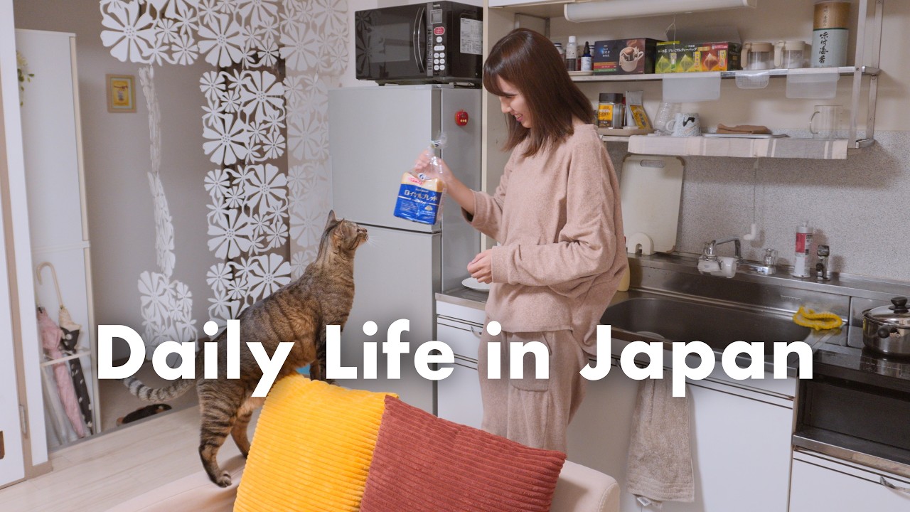 A Calm Spring Day in Japan 🌸 Earthquake Prep, Cooking Gyudon and Cherry Blossoms | Vlog