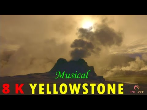 Yellowstone Musical 8K UHD, Dancing Geysers w Ambient, Cinematic and Classical Beautiful Music.
