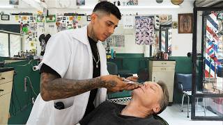 💈 I Got A Hot Towel Shave Where Fidel Castro Left an IOU! | Barbería Raffles Mexico City 🇲🇽