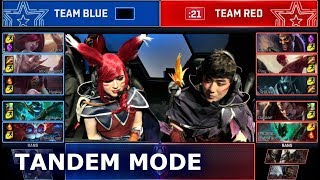 PRO Tandem Mode Mixed Team Show Match (ft. Sneaky &amp; Bang Xayah Cosplay) | 2018 LoL All Star Event