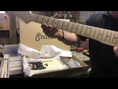 Stellah ash body Telecaster diy kit guitar Part 1