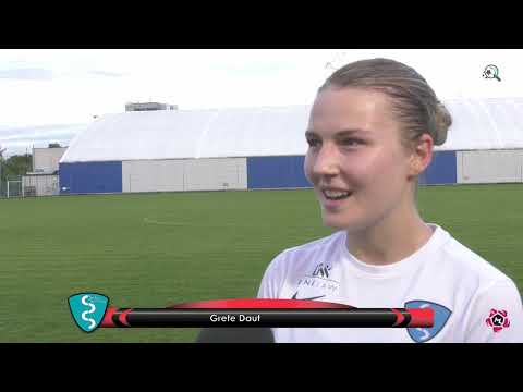 Tallinna FC Flora - Saku Sporting l NML 13. voor l Grete Dauti intervjuu