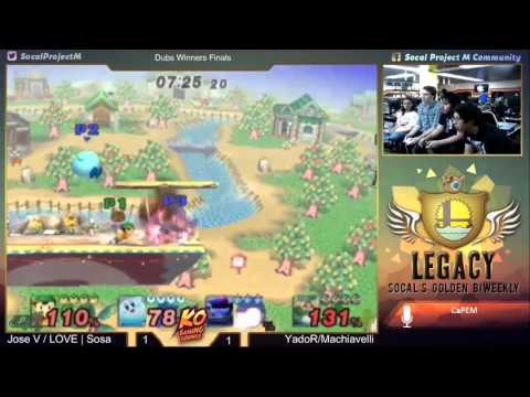 Legacy Vol  6- Doubles: Jose V (Ness) & Sosa (Sheik) vs Yador (Kirby) & Machiavelli (Ivysaur)