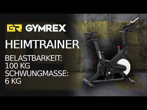 Video - Heimtrainer - Schwungmasse 6 kg - belastbar bis 100 kg - LCD