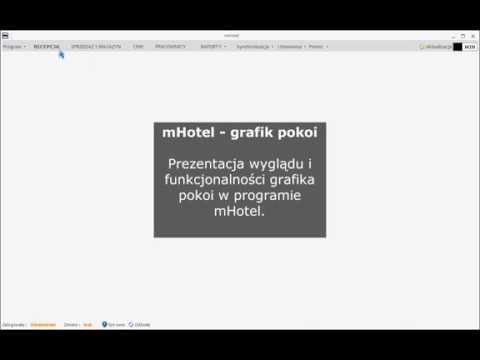 Program hotelowy mHotel - grafik pokoi