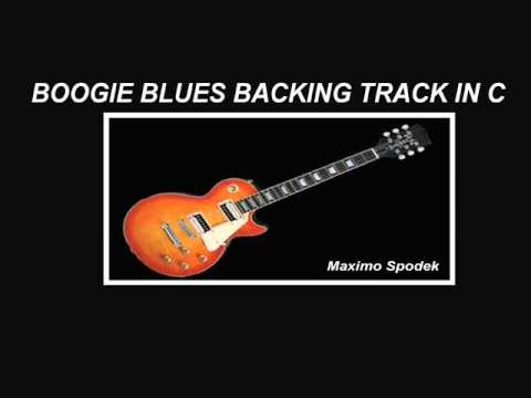 BOOGIE BLUES BACKING TRACK IN C, GUITAR, HARMONICA, KEYBOARDS