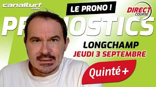 emission video des courses turf pmu du Jeudi 3 septembre 2026