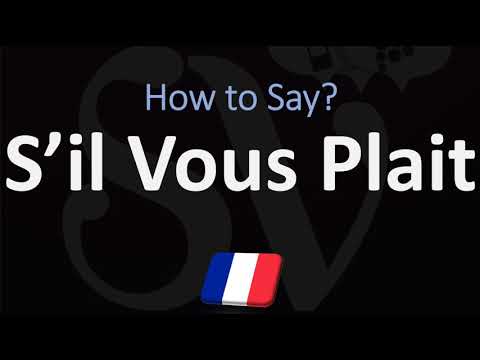 How to Say ‘PLEASE’ in French? | How to Pronounce S’il Vous Plait?