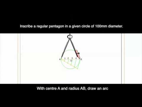 Draw a Pentagon in a circle ( General method)