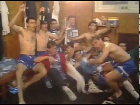 Deportivo campeón Copa 1995 | Fiesta en el vestuario blanquiazul