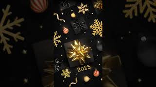 Blessing of luxury new year 2025 gold gi Animated