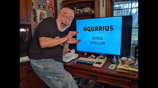 Space Speller - Aquarius Home Computer - Aquaricart - 8bit Retro Video Game - Retrogaming