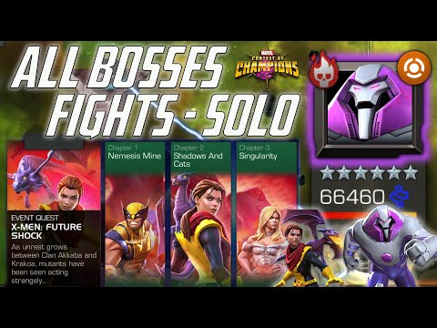 All Boss Fights - SOLO | Cavalier Difficulty | EQ September 2021 | Marvel Contest Of Champions