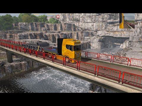 ETS2 1.35 New! Promods2.42 + New!! RoExtended 2.3 | Ukrainian forest road is fun! :)