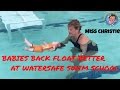 5 Month Old Baby Back Floats Better At Watersafe Swim School