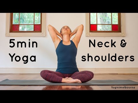 5min yoga for neck & shoulders