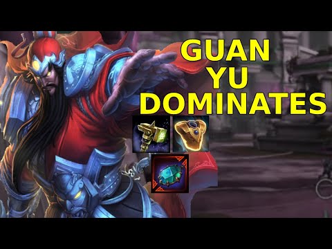 GUAN YU SLAPS | SOLO LANE DOMINATION - Conquest Smite (FULL BUILD)