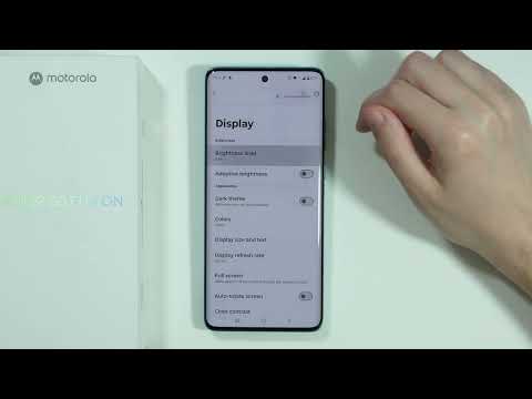 Motorola Edge 60 Fusion: How to Turn ON/OFF Automatic Brightness (Adaptive Screen Brightness)