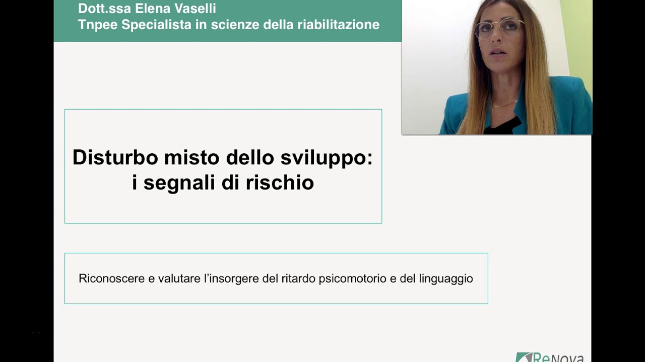 Presentazione del corso: Disturbo misto dello sviluppo, i segnali di rischio