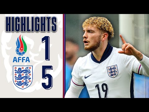 Azerbaijan U21 1-5 England U21 | Archie Gray Scores On Debut! | Highlights