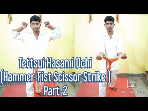 Hand Strike(Uchi) Series, Tettsui Hasami Uchi(Hammer-Fist Scissor Strike) Part-2.