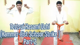 Hand Strike(Uchi) Series, Tettsui Hasami Uchi(Hammer-Fist Scissor Strike) Part-2.