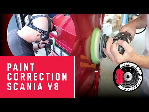 CARCARE24.EU | TRUCK POLISHING | PAINT CORRECTION | MENZERNA | D CON DELTA PADS | SCANIA V8 | TRUCK