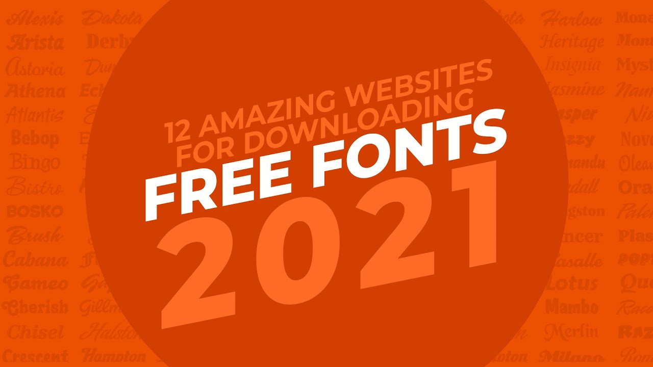 12 Amazing Websites for Downloading FREE FONTS in 2021 | Graphic Design | Hindi