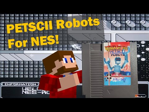Attack of the PETSCII Robots for NES Unboxing and Review!