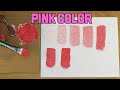 How To Make Pink Colour With Red And White Fast With Acrylic Paint