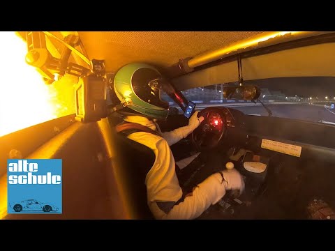 Peter Oberndorfer im "Wirte-M1" beim Le Mans Classic 2023. Rennen 1, bis der Motor nicht mehr mag...