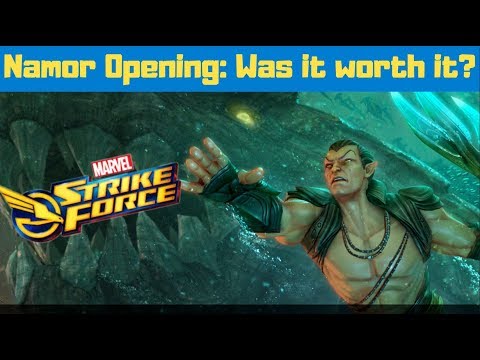 New Character Namor: Level Up and Gameplay | Marvel Strike Force