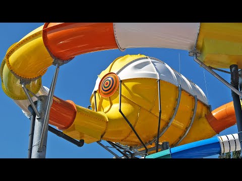 Aquacinema - SPACE SHUTTLE Waterslide | Rebound Chamber Ride